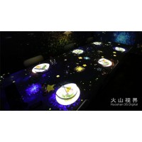餐廳全息投影，餐廳投影素材